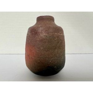 Vintage Japanese Pottery, Small Red Jug, Clay Art